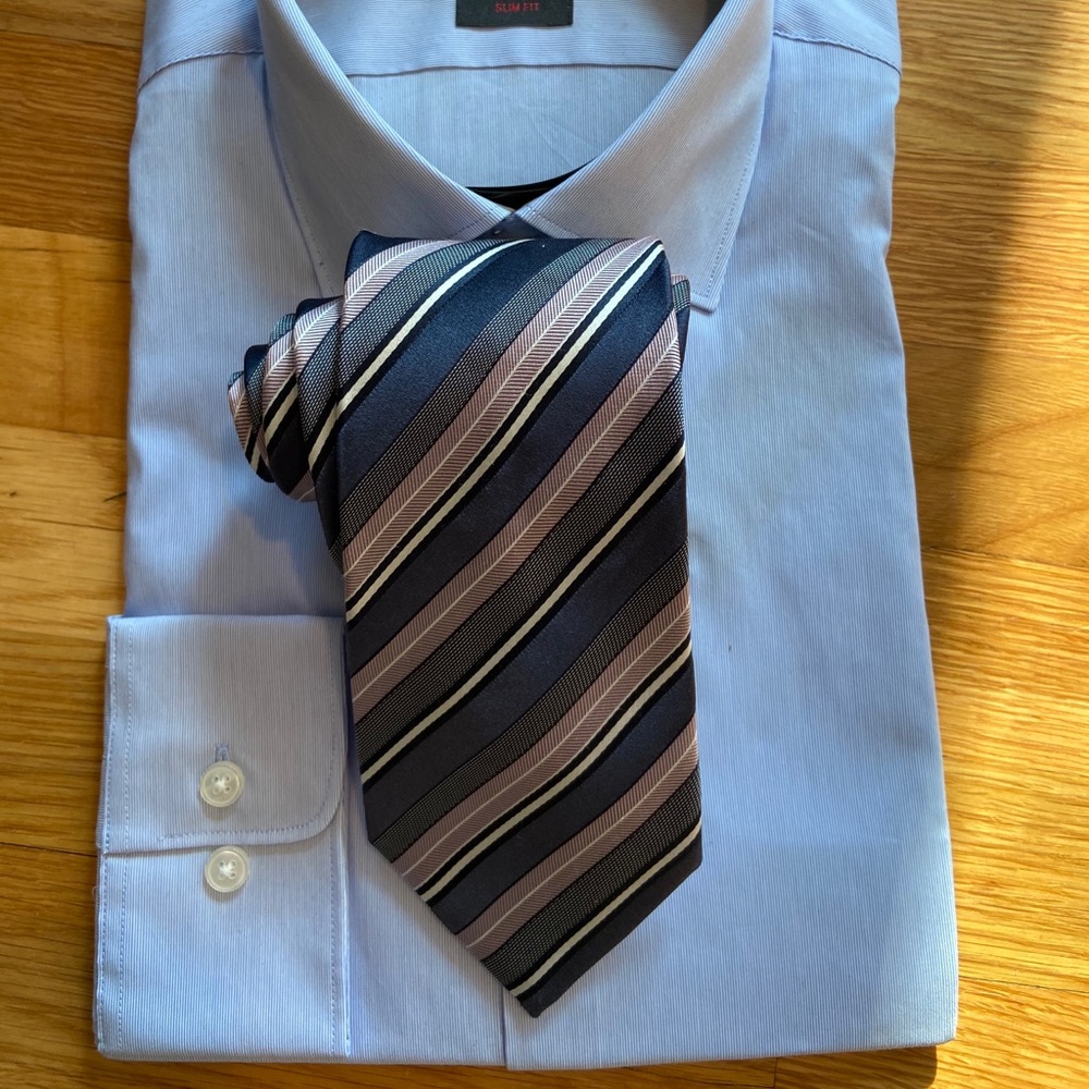 Hugo Boss Men’s Tie Blue Striped